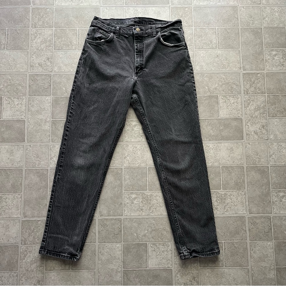 Wrangler High Waisted relaxed jeans dark gray faded 30 x 28